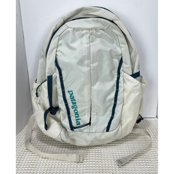 Patagonia Refugion 26L Backpack Hiking Travel School Book Bag white teal - Picture 1 of 14